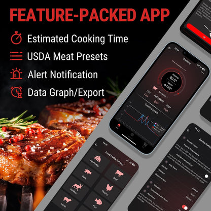 Tempspike 500 Ft Wireless Meat Thermometer Digital for Cooking