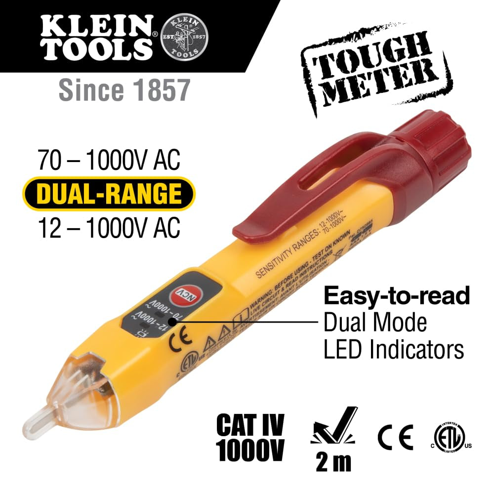 Klein Tools NCVT2PKIT Non-Contact Voltage Tester with Outlet Tester