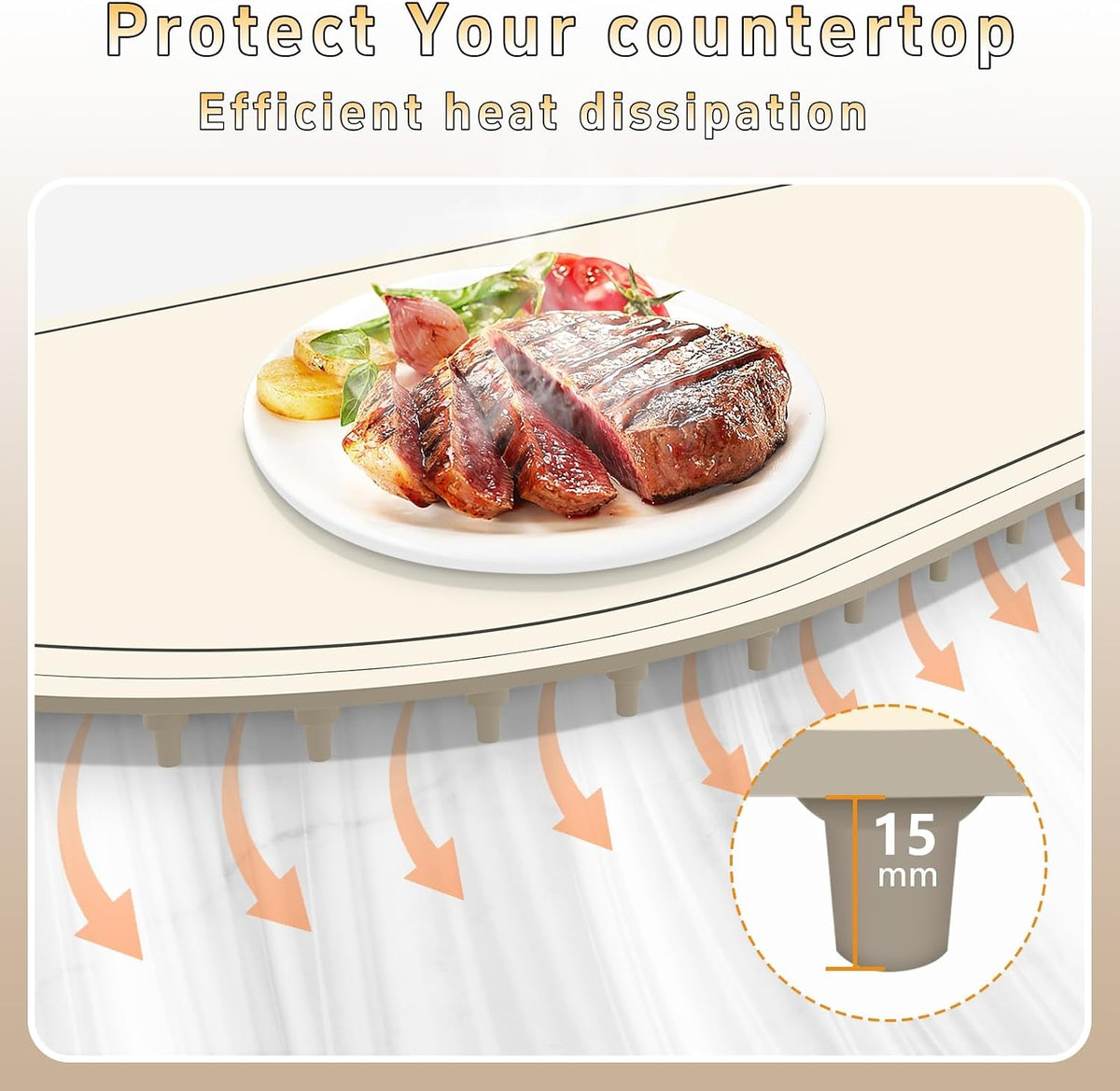 Warming Mat for Food,36"X15" Fast Heating with Even Heat Distribution,White
