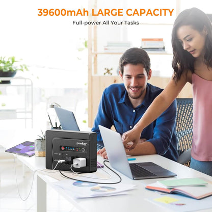 200W Solar Powered Generator, Portable Power Station with Solar Panel 40W